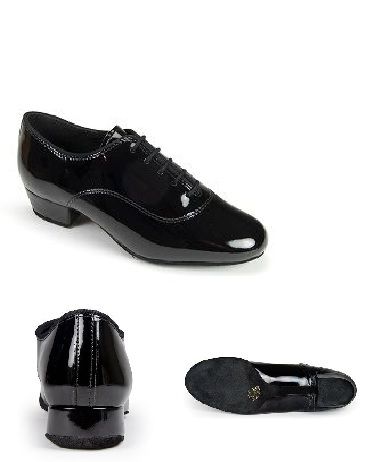    St International Dance Shoes Boys Contra - Black Patent