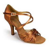   La International Dance Shoes (IDS) Demani Tan Satin