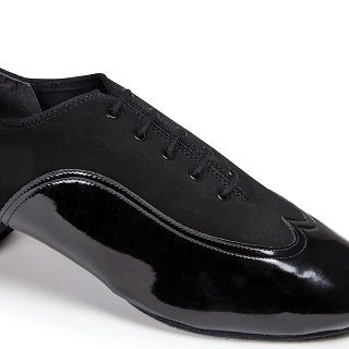   La International Dance Shoes JONES - BLACK NUBUCK/BLACK PATENT