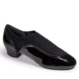 Туфли мужские La International Dance Shoes JONES - BLACK NUBUCK/BLACK PATENT